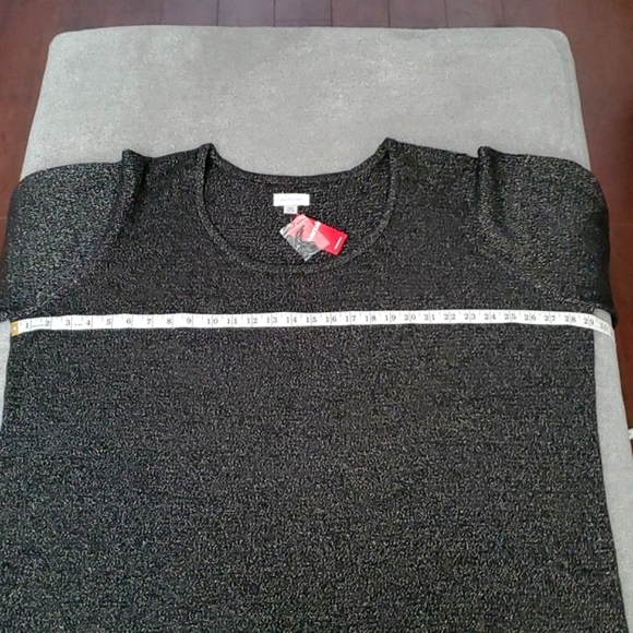 🆕️ AVENUE Black Metallic Thread Sweater SIZE: 26/28 - Picture 4 of 8